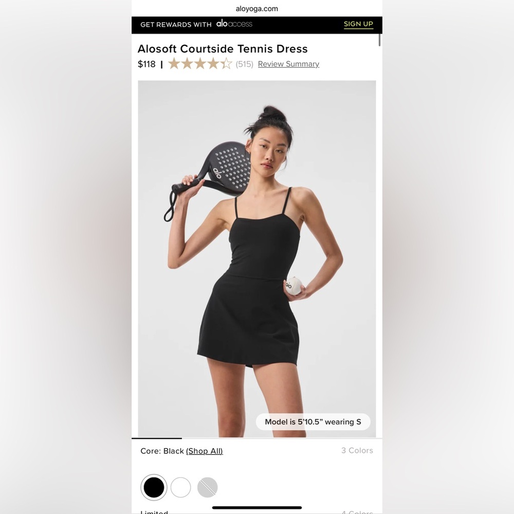 Alosoft Courtside Tennis Dress